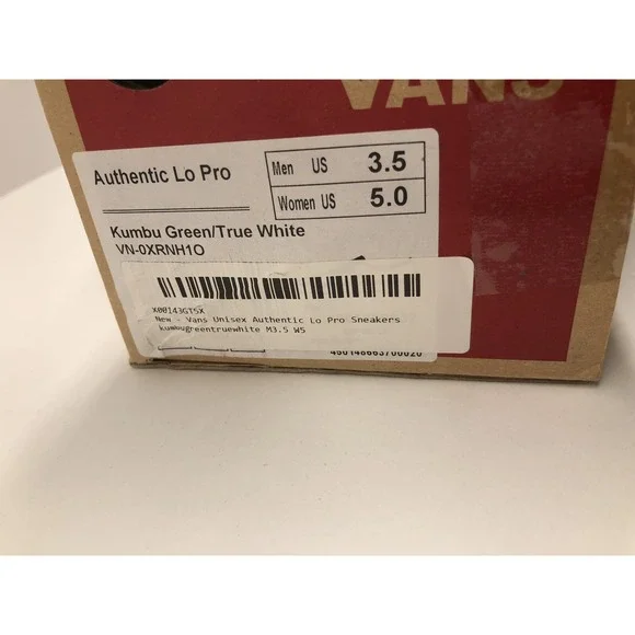 VANS Authentic Green Lace Up Sneakers Womens Size 5 Men 3.5 - Picture 9 of 10